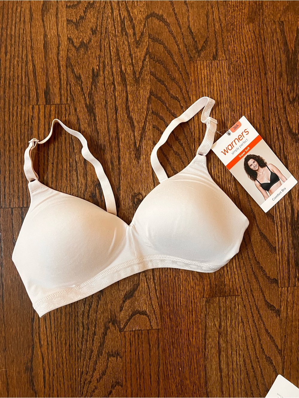 Warner's Smooth Padded Wireless Bra in Light Blush